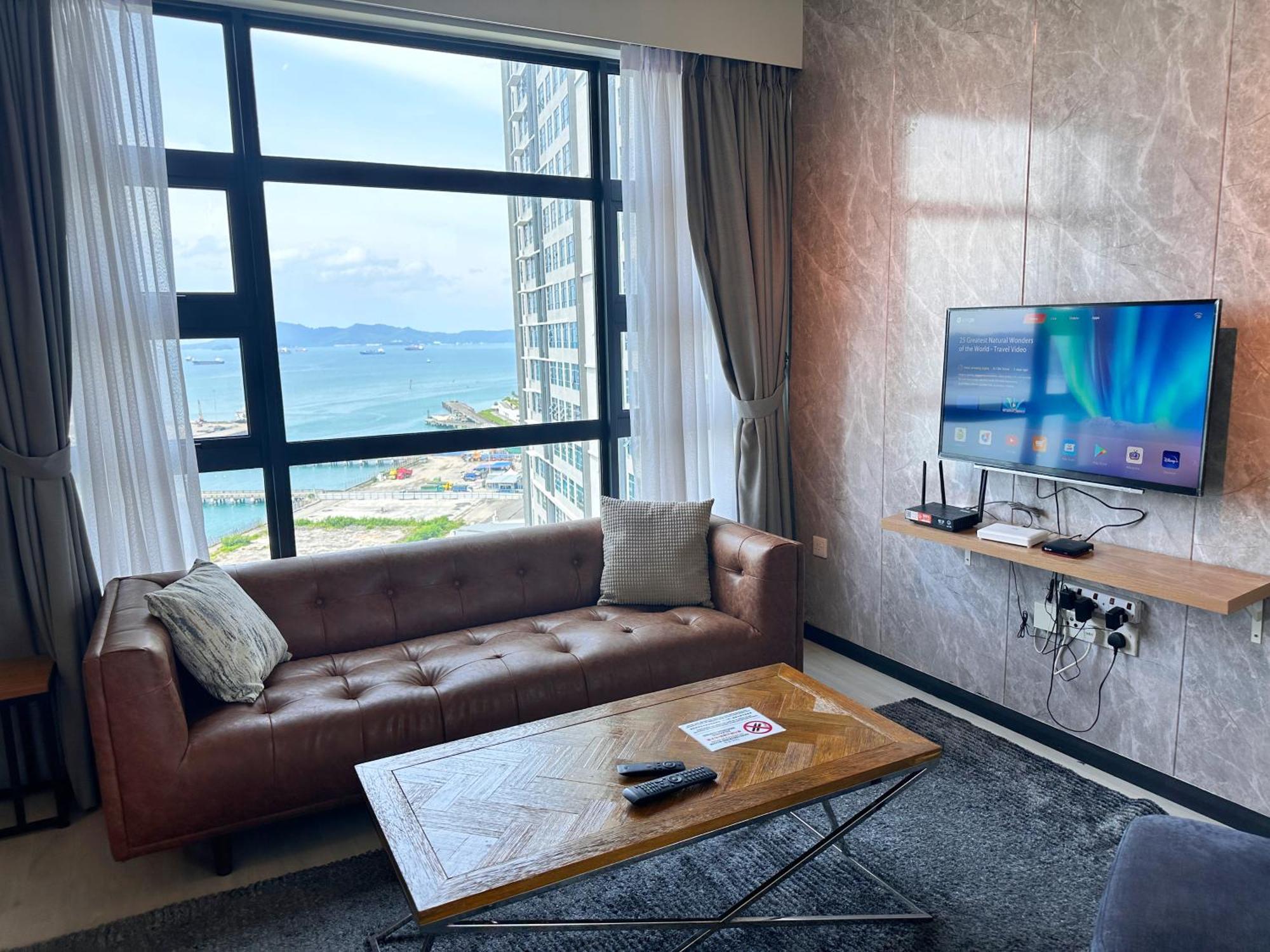 Seaview Luxury Condo Homestay 2Bed 2Bath Jesselton Quay By R2 Residence Кота-Кінабалу Екстер'єр фото